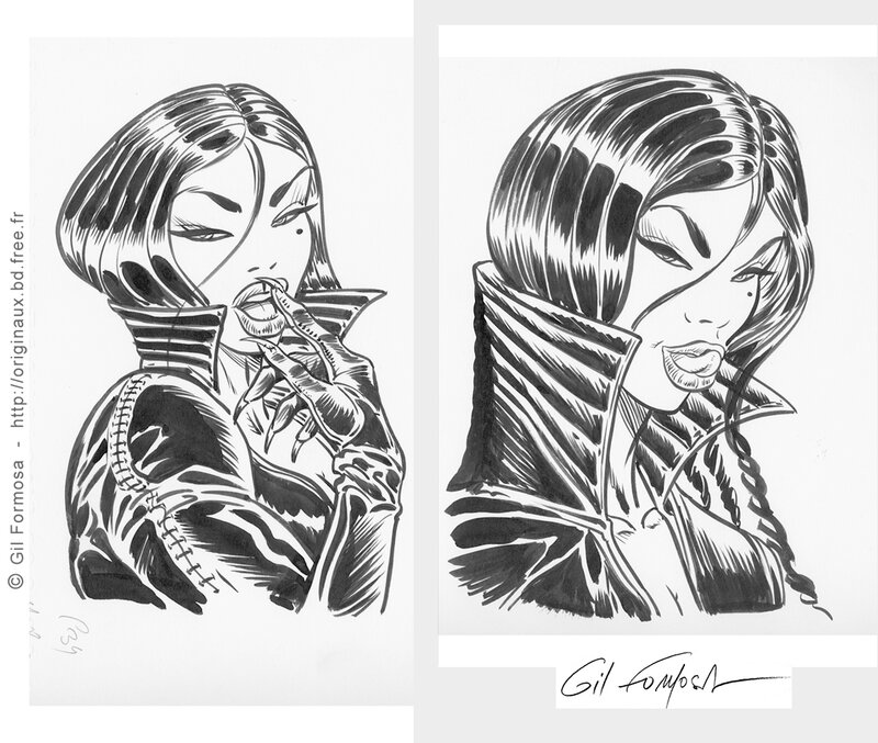 Gil Formosa, Joséphine BALSAMO  Portraits- ROBUR - Planche originale