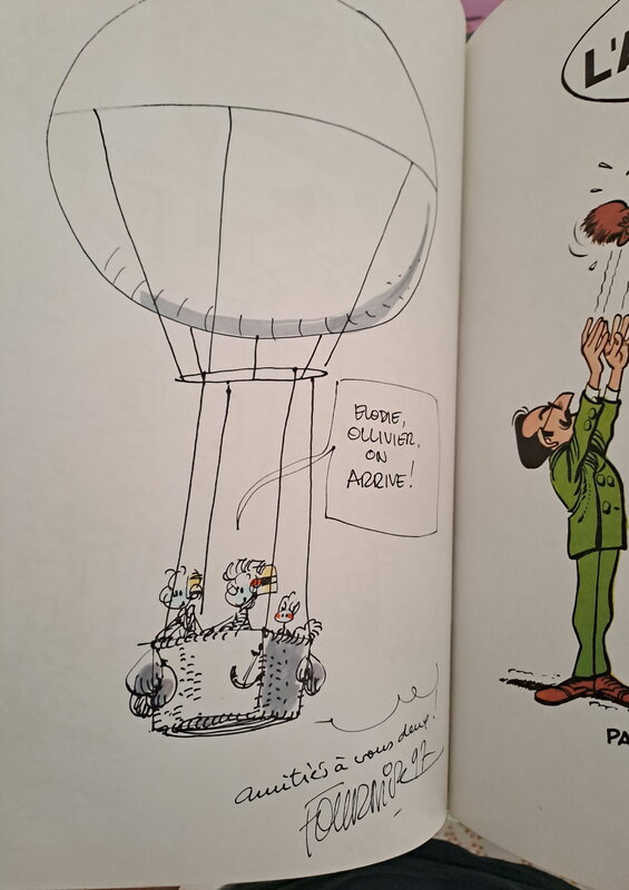 Fournier dedicace - Planche originale