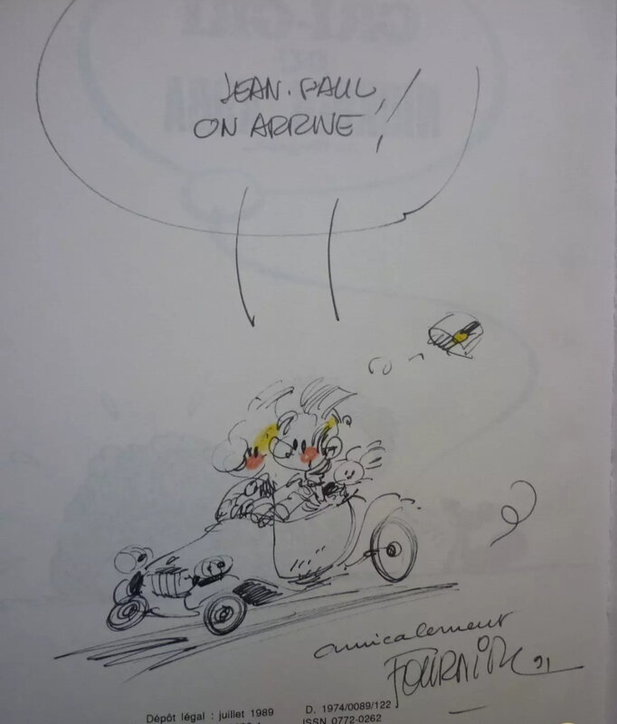 Fournier dedicace - Planche originale