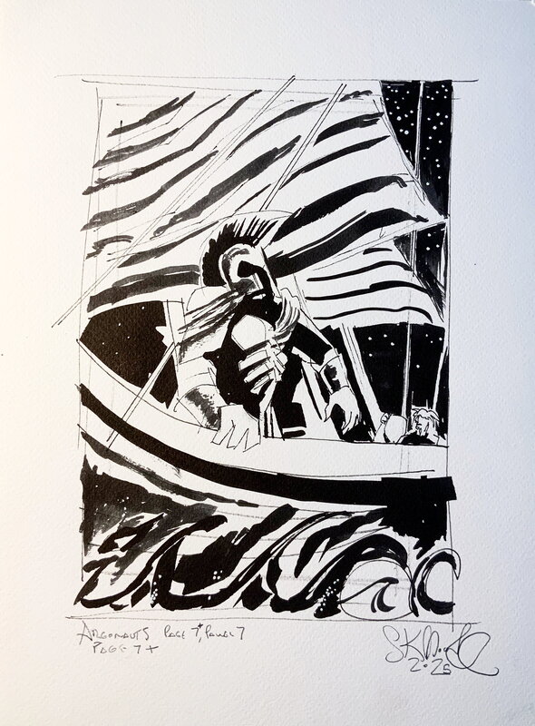 En vente - Argonautica Prelim par Stewart Kenneth Moore - Planche originale