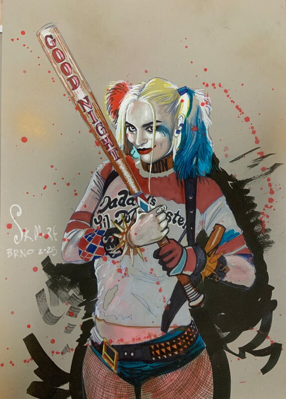 Stewart Kenneth Moore, Harley Quinn Con Sketch - Dédicace