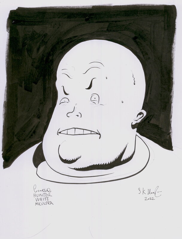 Stewart Kenneth Moore, The HUNTER ( George Hunter White MKUltra ) - Planche originale