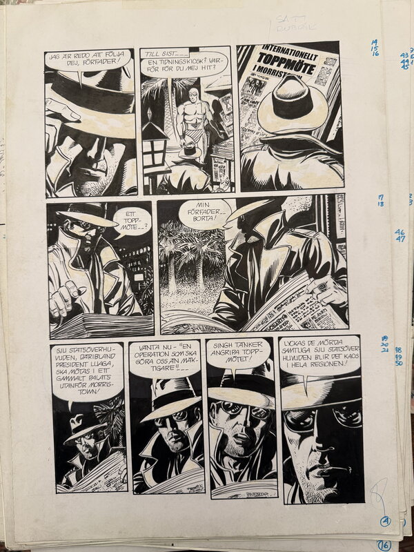 César Spadari, Lee Falk, The Phantom “ The Harbour Master Secret” - Comic Strip