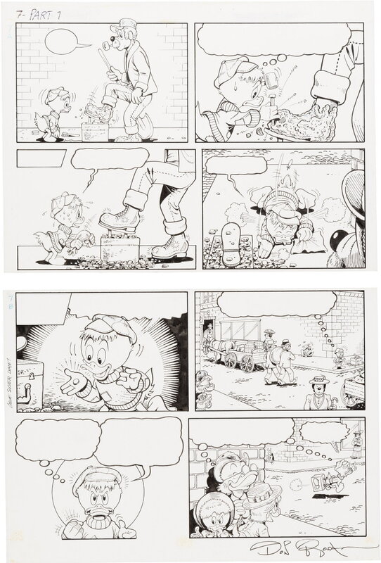 Don Rosa - Scrooge McDuck - 1992 - The Last of the Clan McDuck - First Dime - Page 7 - Planche originale