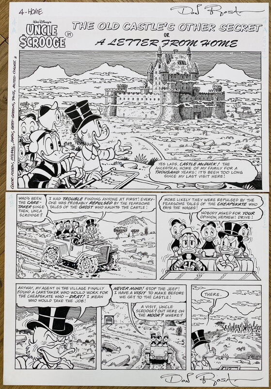 Don Rosa - Scrooge McDuck - 2003 - A Letter from Home - Splash - Planche originale