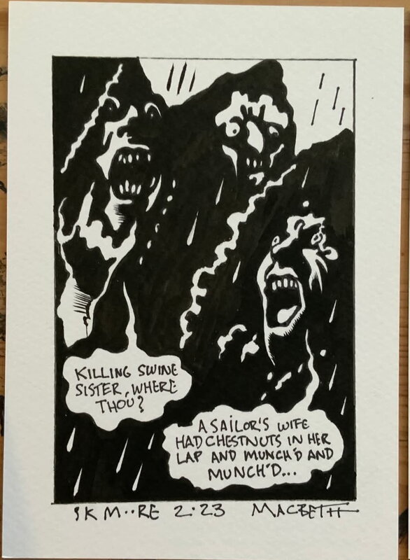 Three Witches par Stewart Kenneth Moore - Planche originale