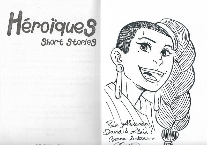 Maylis, Dédicace sur l'album Héroïques, short stories - Dédicace