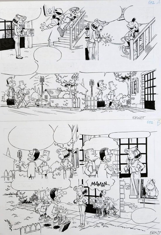 Zapping Genaration par Serge Ernst - Planche originale