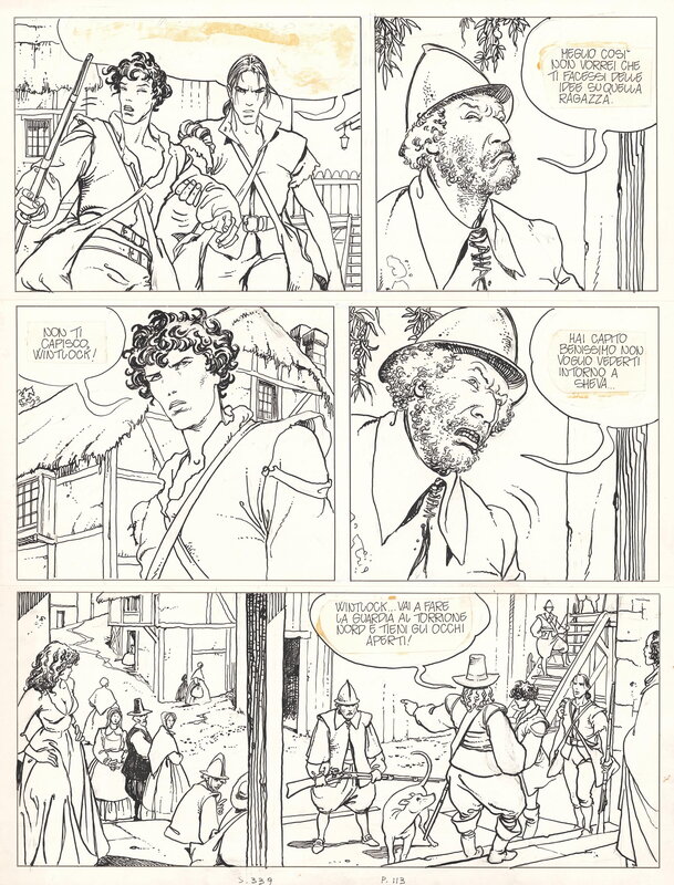 En vente - Un été indien par Milo Manara - Planche originale