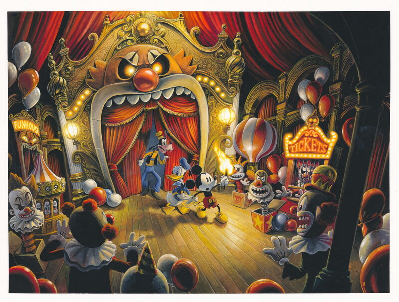 Alexis Nesme, Mickey and the Circus of Horror - Illustration originale