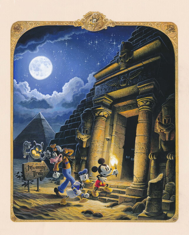 Alexis Nesme, Mickey and the Mystery of the Pyramids - Illustration originale