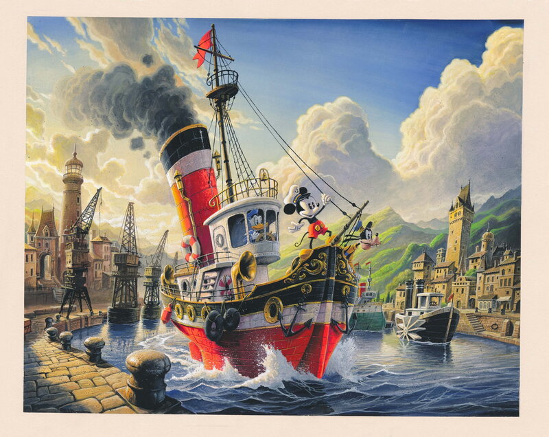 Alexis Nesme, Mickey, ship's captain - Illustration originale