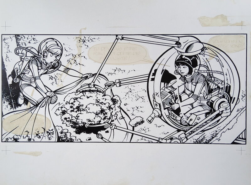 Roger Leloup, Case de Yoko pour un livre publicitaire - Planche originale