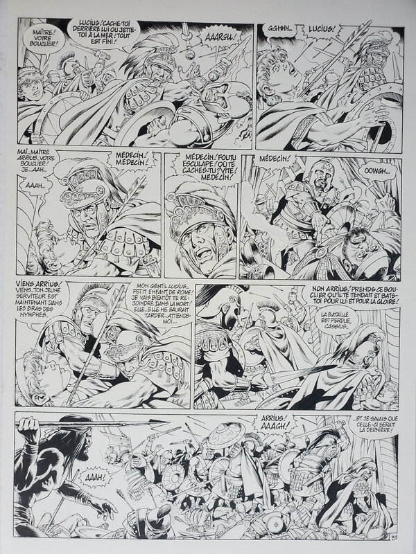 Jean-Yves Mitton, BEN HUR   T2 QUINTUS ARRIUS - Planche originale