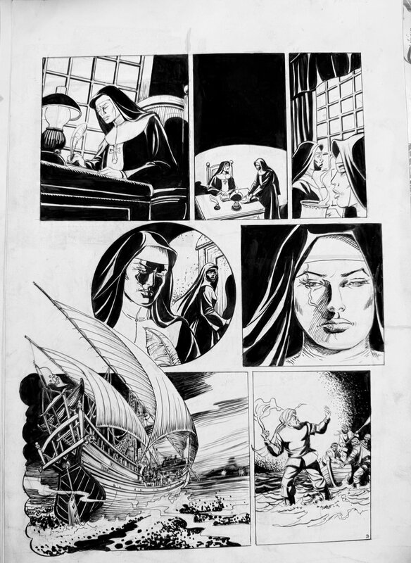 César Spadari, “Dead of a Pirate Queen” The Phantom - Planche originale