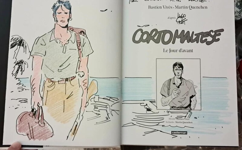 Corto Maltese par Bastien Vivès, Hugo Pratt - Dédicace