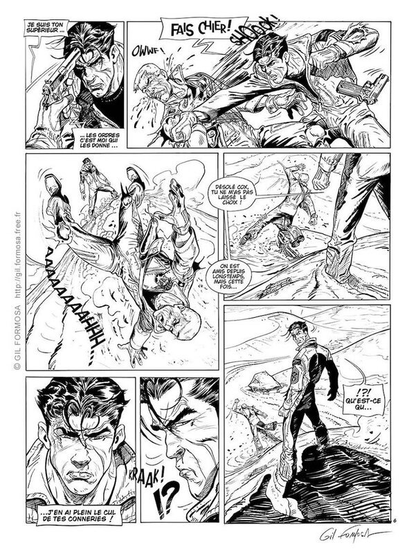 Gil Formosa, Sergent-Major BOWEN T1 P6 - Planche originale