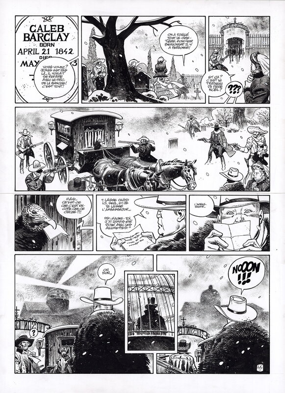 En vente - Ralph Meyer, Undertaker T6 planche 45 - Planche originale