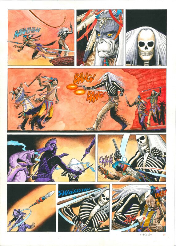 Enrique Breccia, Tex: Snakeman, page 38 - Planche originale