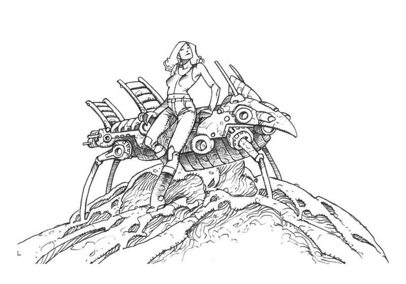 Caza, La Patrouille du Temps (Wanda) - Planche originale