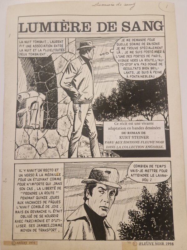 Kurt Steiner, Hallucinations-Lumière de sang. - Comic Strip