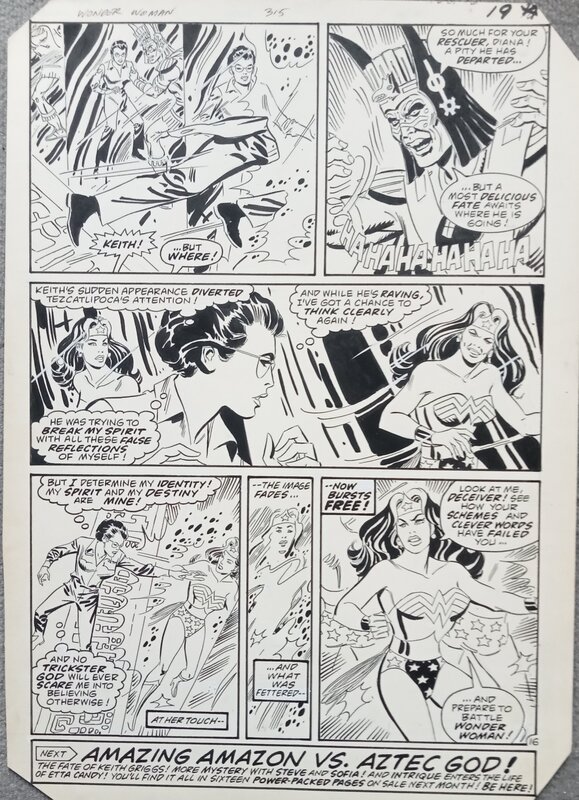 En vente - Wonder woman par Don Heck - Planche originale