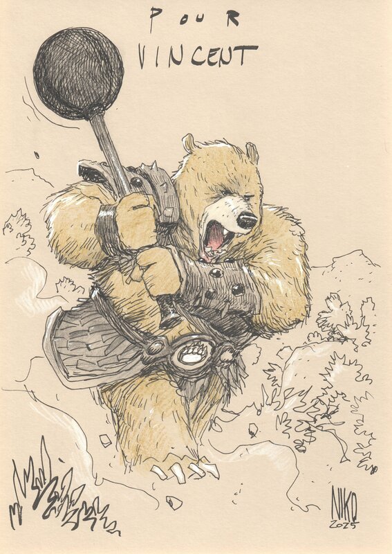 Fang par Niko Henrichon - Dédicace