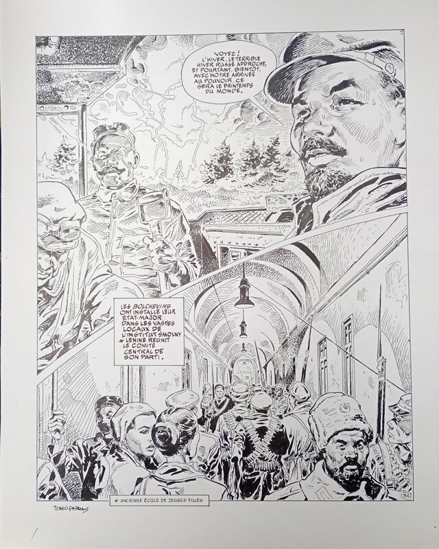 Parras - Les grands capitaines - Planche originale