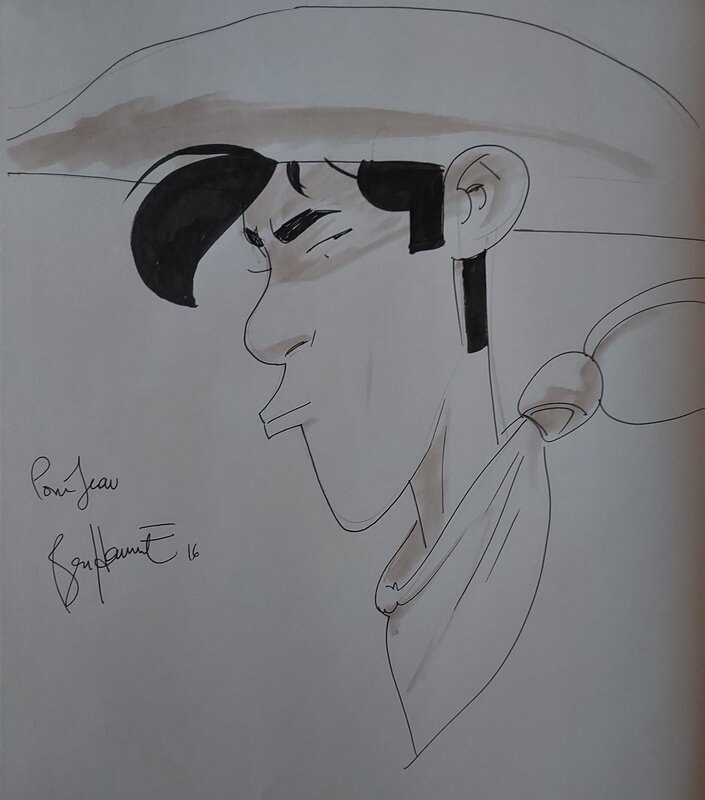 Matthieu Bonhomme, L'homme qui tua Lucky Luke T1 EO - Dédicace