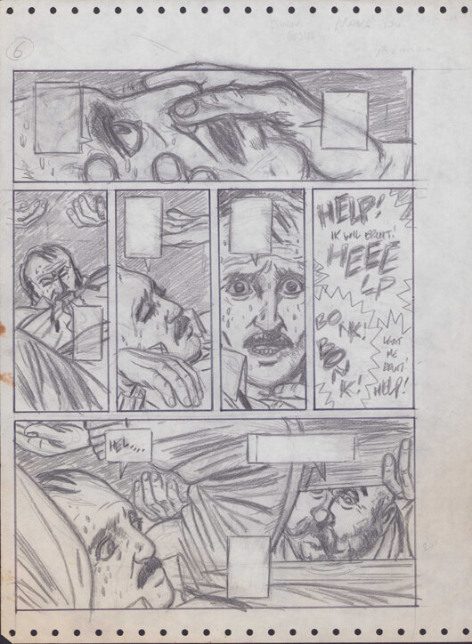Dick Matena | 1987 | De laatste 5 dagen van E.A. Poe schets pl 12 - Original art