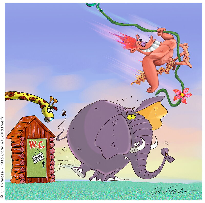 TARZAN par Gil Formosa - Illustration originale