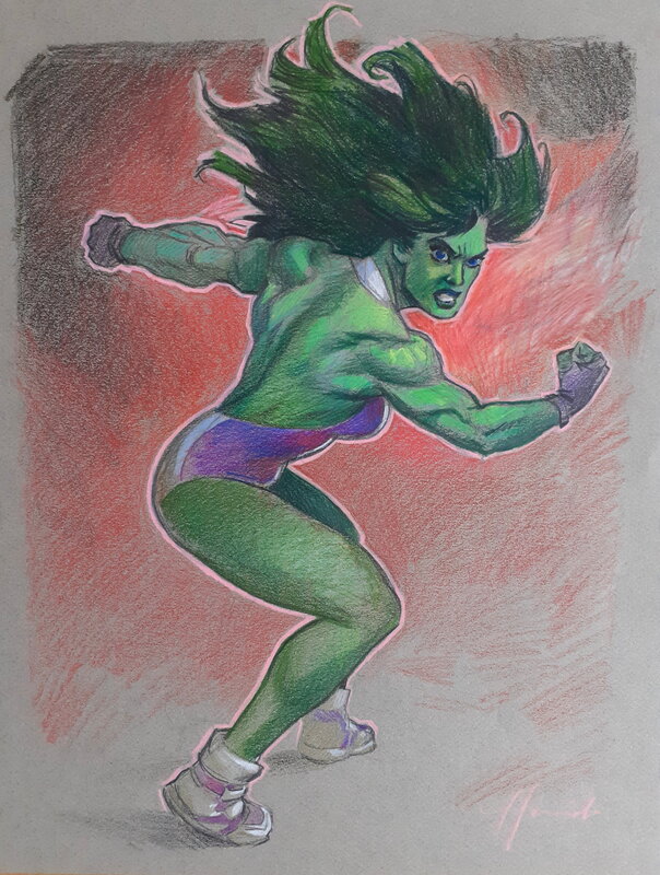 She-Hulk by Juanjo Guarnido - Original Illustration