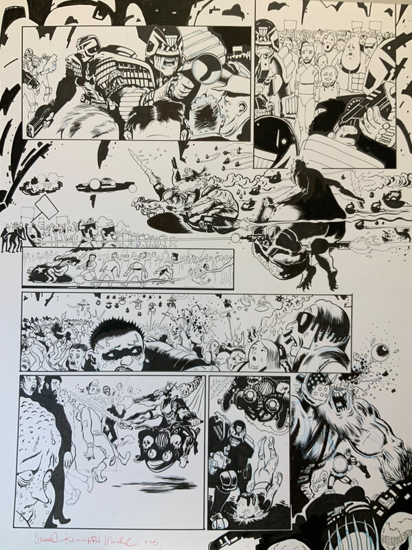 Stewart Kenneth Moore, JUDGE DREDD : The Unrealists Page 9 - Comic Strip