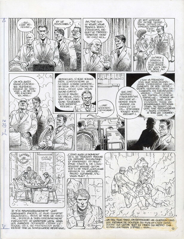 En vente - Enki Bilal, Planche originale 3 de La Croisière des Oubliés - Planche originale