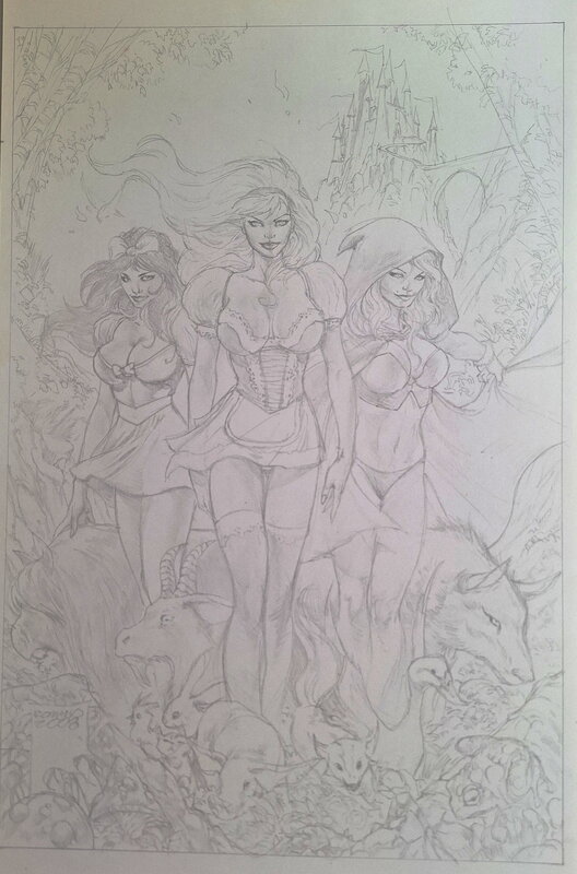 Romano, Couv. Pour les contes de Grimm - Couverture originale