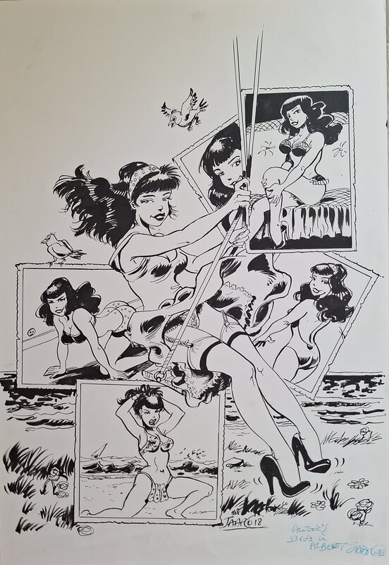 Jaap De Boer, Couv. Betty Page version hollandaise - Couverture originale