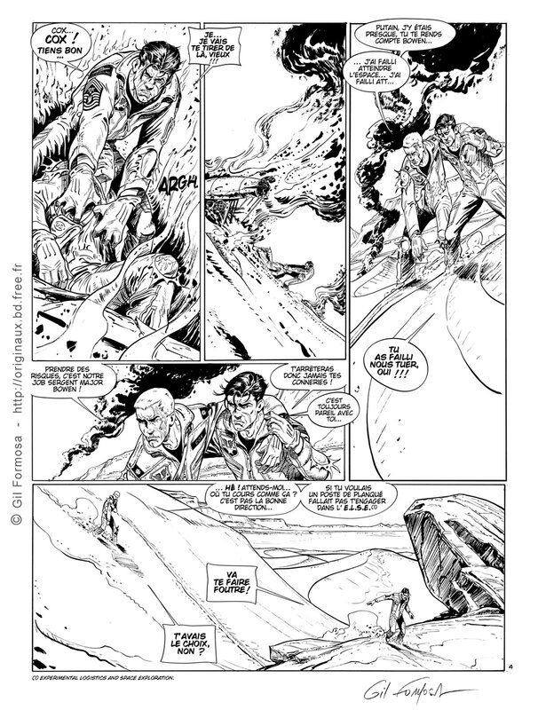 Gil Formosa, Sergent-Major BOWEN T1 P04 - Planche originale