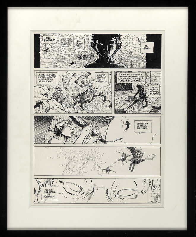 For sale - Régis Loisel, Planche 24 du tome 4 de La quête de l’Oiseau du Temps - Comic Strip