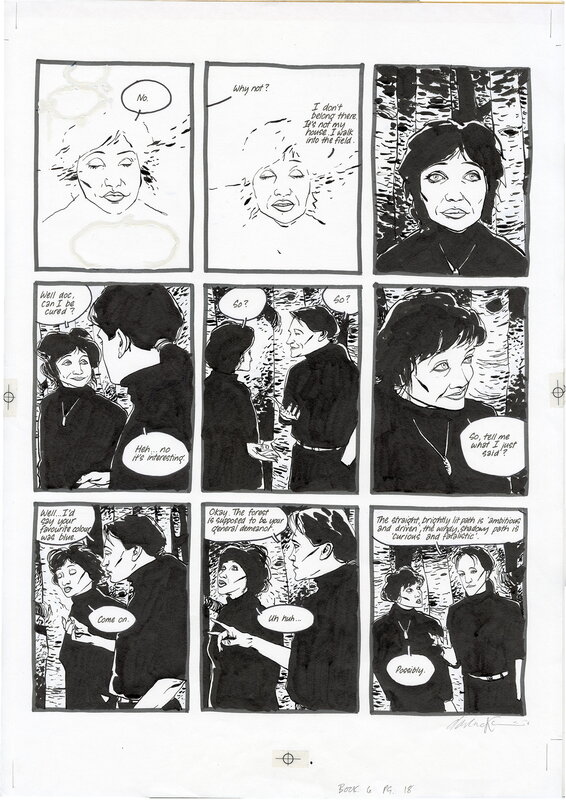 En vente - Dave McKean, Planche originale 18 de Cages # 6 - Planche originale