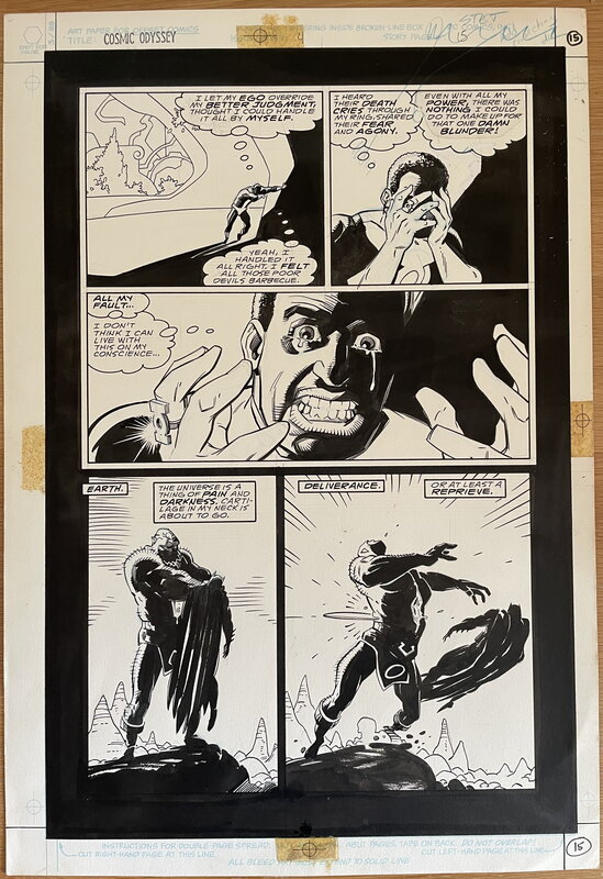 Mignola - Cosmic Odyssey Page - Planche originale