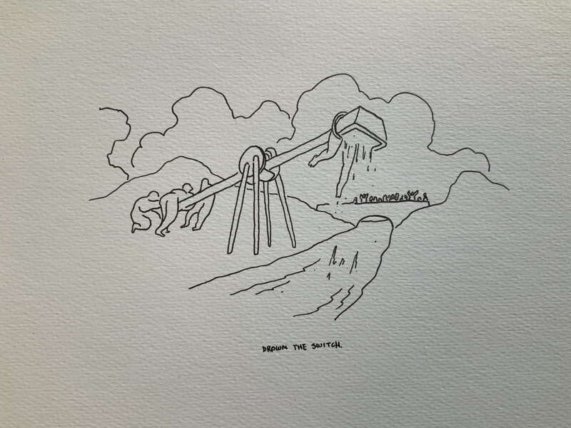 For sale - Drown THE SWITCH by Stewart Kenneth Moore - Sketch