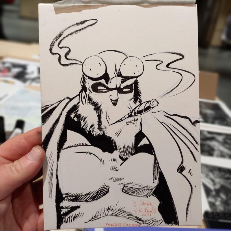 Stewart Kenneth Moore, Hellboy Prague Comiccon Sketch - Sketch