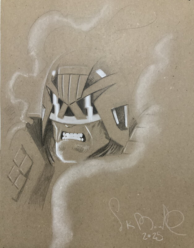 Stewart Kenneth Moore, Judge Dredd - Comiccon Brno Sketch - Dédicace