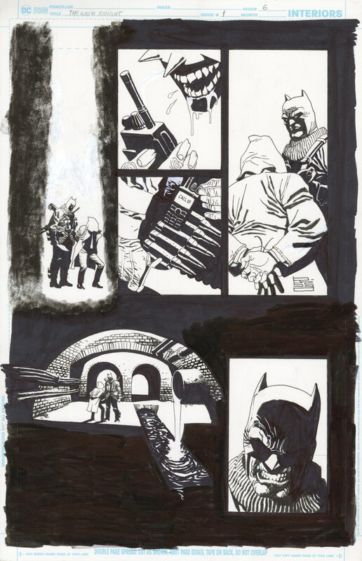 For sale - Eduardo Risso, Planche originale 6 de l’Issue 1 de Batman – The grim night - Comic Strip