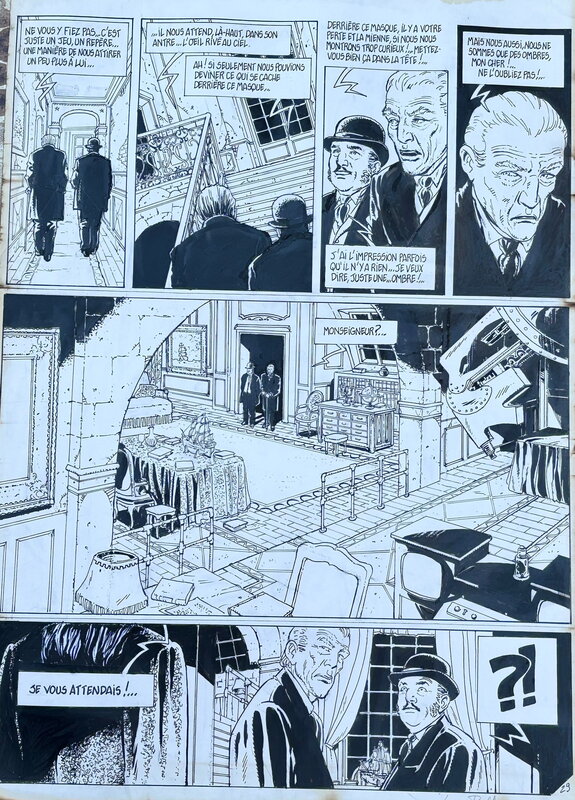 Lucien Rollin, Ombres - Le sablier tome 1 planche 29 - Planche originale