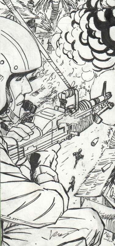 Bomb Road par Michel Koeniguer - Illustration originale