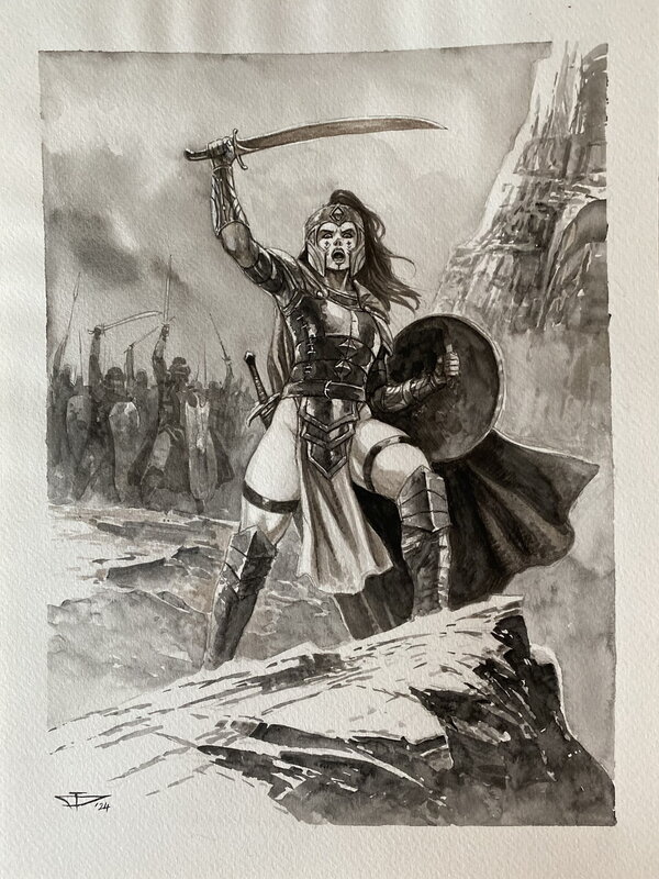 La Kahina par Dragan Paunovic - Illustration originale