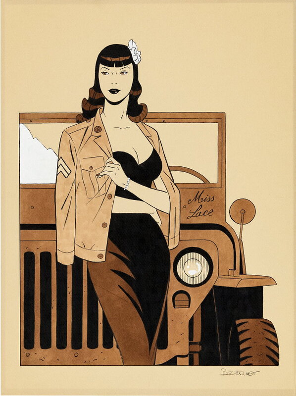 Miss Lace by Philippe Berthet - Planche originale