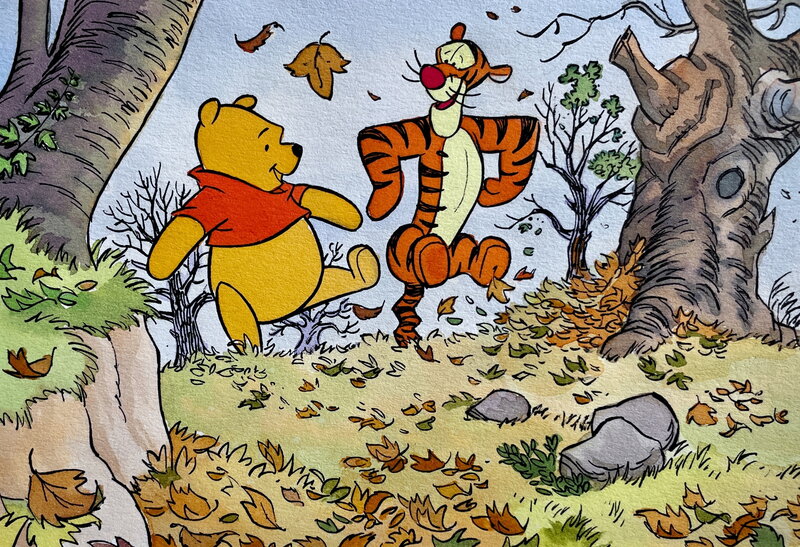 For sale - Studios Disney, 1980'S : Winnie l'Ourson - Original Illustration
