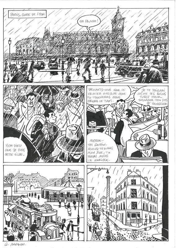 Grégory Mardon , Kid francis - Planche originale